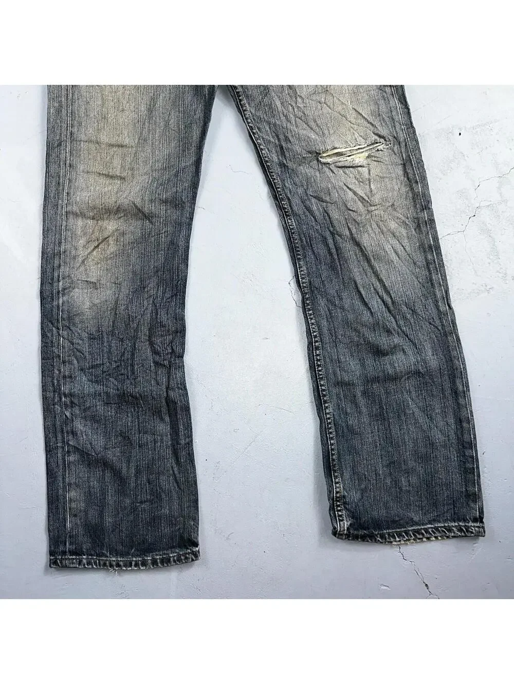 Levis 501 Vintage Y2K XX Straight Leg Jeans Blue Med Wash 34x34 Act 34x32